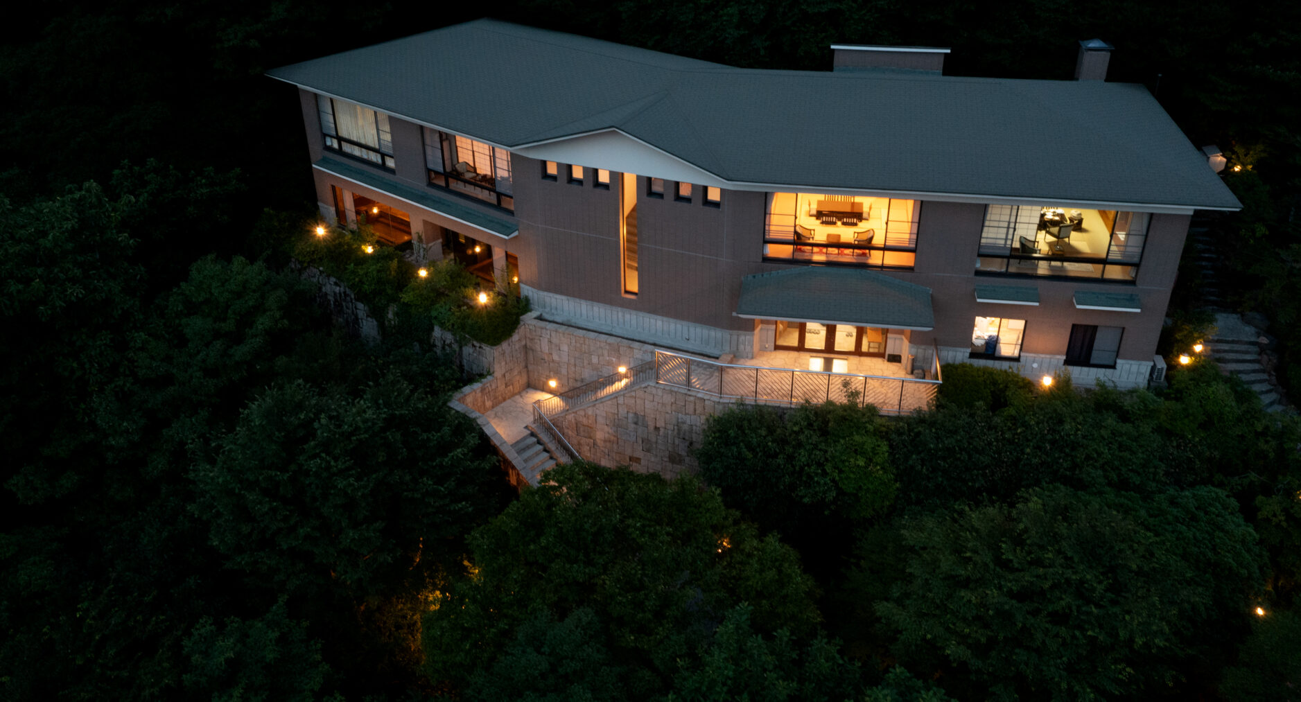 箱根芦ノ湖 美景館 あじさいの写真 123